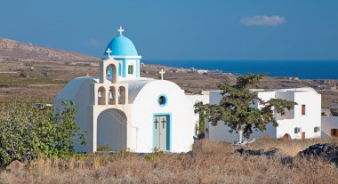 Santorini - genellikle küçük Şapel adanın güney Sahili üzerinde.