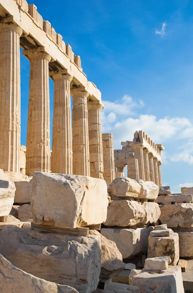 Atenas - A Acrópole e as pedras — Fotografia de Stock