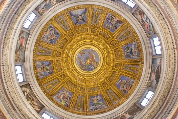 Rome Italy March 2016 Mosaic God Father Top Cupola Chigi — Stock Photo, Image