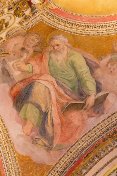 Roma Italia Marzo 2016 Affresco San Matteo Evangelista Dal Soffitto — Foto Stock