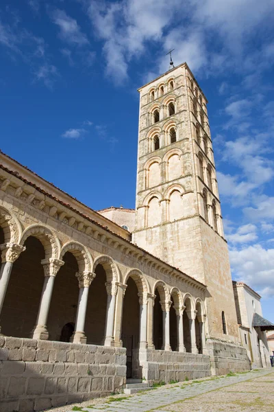 Segovia Románský Kostel Iglesia San Esteban — Stock fotografie