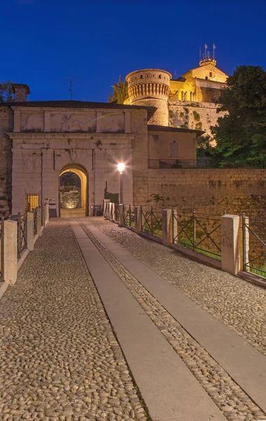 Brescia Das Tor Und Die Burg — Stockfoto