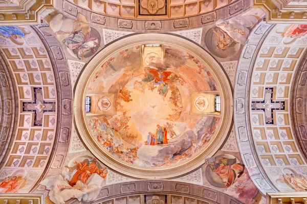 Brescia Itálie Května 2016 Kupole Kostele Chiesa Christo Freskami Vittoria — Stock fotografie