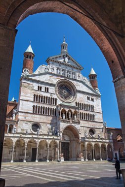 CREMONA, İTALYA - 24 Mayıs 2016: Kutsal Bakire Meryem 'in Katedrali.