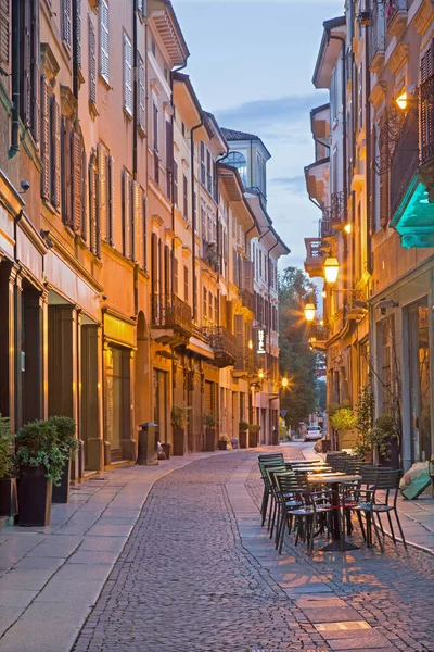 Cremona Itália Maio 2016 Rua Solverino Entardecer Manhã — Fotografia de Stock