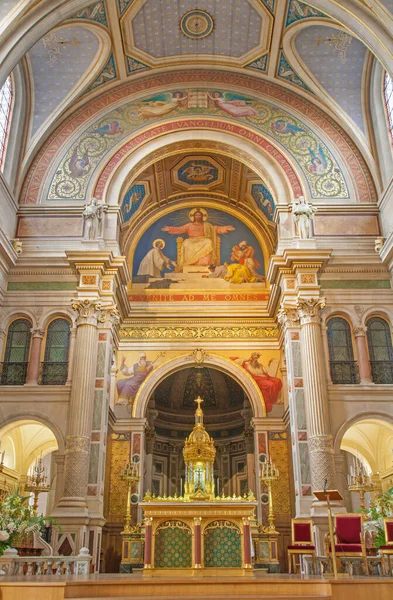 París Francia Junio 2011 Presbiterio Iglesia Sanit Francis Xavier — Foto de Stock