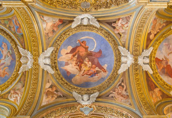 Rome Italy March 2016 John Baptist Fresco Side Cupola Chiesa — 스톡 사진