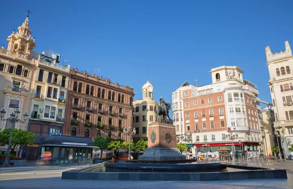 Cordoba Hiszpania Maj 2015 Plac Plaza Tendillas Zmierzchu — Zdjęcie stockowe