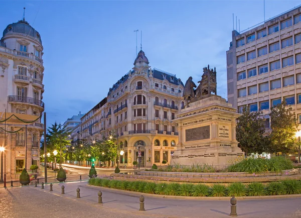 Granada Spanje Mei 2015 Het Plein Plaza Isabel Catolica Schemering — Stockfoto