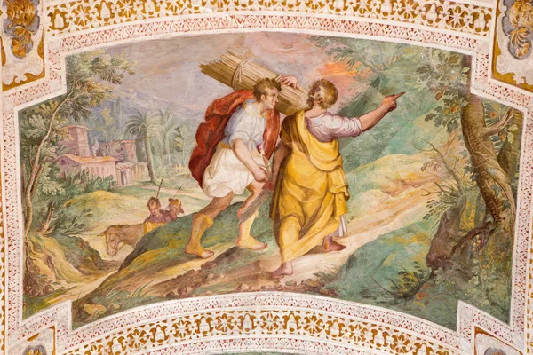 Rome Italy March 2016 Jacob Wrestles Angel Antonio Viviani 1560 — Stock Photo, Image