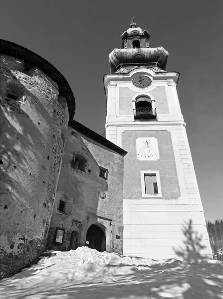 Banska Stiavnica Torre Del Antiguo Castillo —  Fotos de Stock