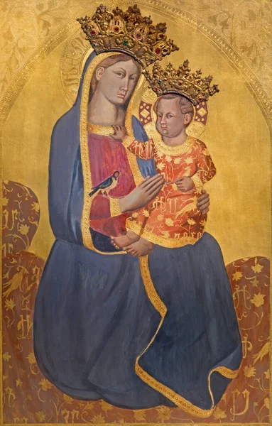 意大利 2016年3月12日 圣母玛利亚与圣潘塔拉奥教堂的儿童偶像 — 图库照片