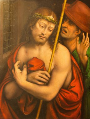 AVILA, SPAIN, APRIL - 18, 2016: Francisco de Llianos 'un (Leonardo da Vinci' nin kopyası) 16. sentten 