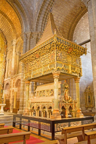 Avila Spagna Aprile 2016 Monumento Funebre Romanico Policromo Cenotafio Los — Foto Stock