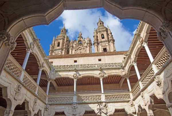 Salamanque Espagne Avril 2016 Atrium Casa Las Conchas Maison Des — Photo