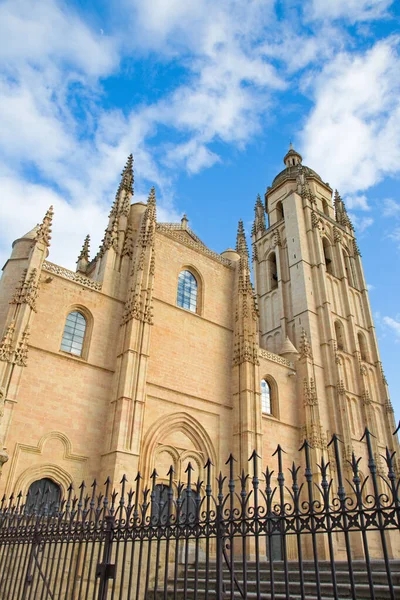 Segovia Katedrális Esti Fényben — Stock Fotó