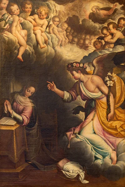 Cremona Italia Maggio 2016 Pittura Dell Annunciazione Chiesa Chiesa San — Foto Stock