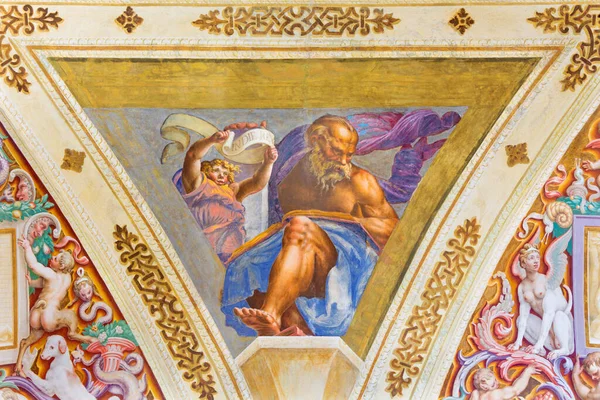 Cremona Italia Mayo 2016 Fresco Profeta Los Ángeles Chiesa San — Foto de Stock