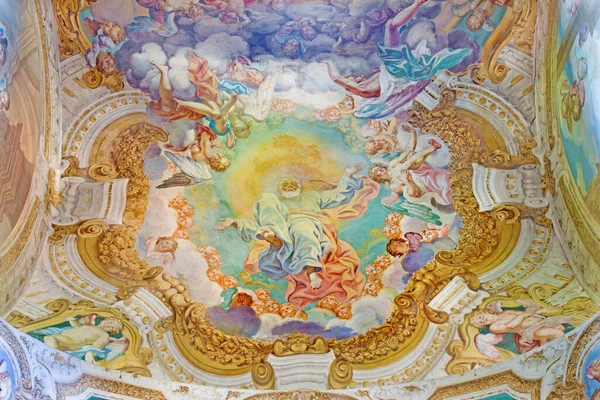 Cremona Italy May 2016 Fresco Glory Father Chiesa San Sigismondo – stockfoto