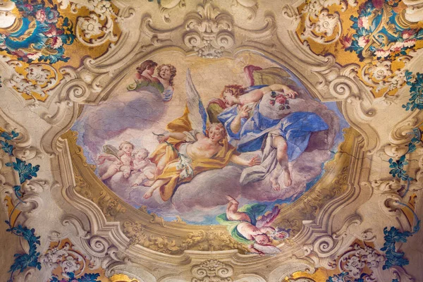 Brescia Italia Mai 2016 Îngerii Flori Cupola Capelei Laterale Din — Fotografie, imagine de stoc