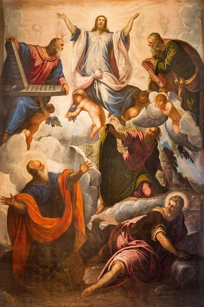Brescia Italy May 2016 Transfiguration Lord Painting Church Chiesa Angela – stockfoto