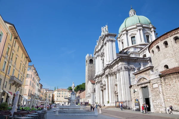 Brescia Italien Mai 2016 Dom Duomo Nuovo Und Duomo Vecchio — Stockfoto