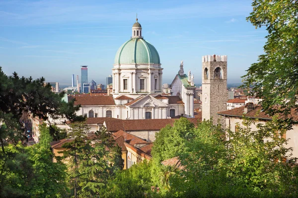 Brescia Duomo Reggeli Fényben — Stock Fotó