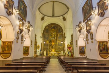CORDOBA, İspanya - 27 Mayıs 2015: Capuchinos Kilisesi Konvansiyonu (Iglesia Santo Anchel).