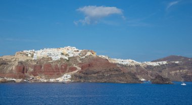Santorini - Caldera uçurumlarındaki Oia (Ia).