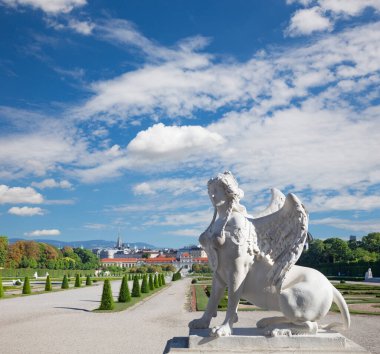 Viyana - Belvedere Sarayı ve kasaba için Sfenks.