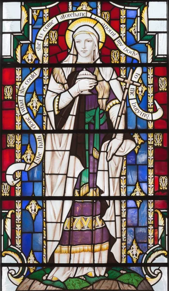 London Great Britain September 2017 Mary Magdalen Målat Glas Kyrkan — Stockfoto