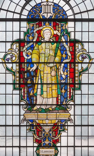 London Great Britain September 2017 Lawrence Målat Glas Kyrkan Lawrence — Stockfoto