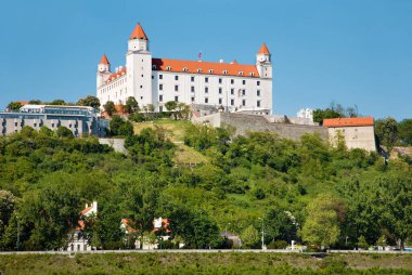 BRATISLAVA, SLOVAKIA, MAYIS - 6, 2011: Şato ve parlamento binası.