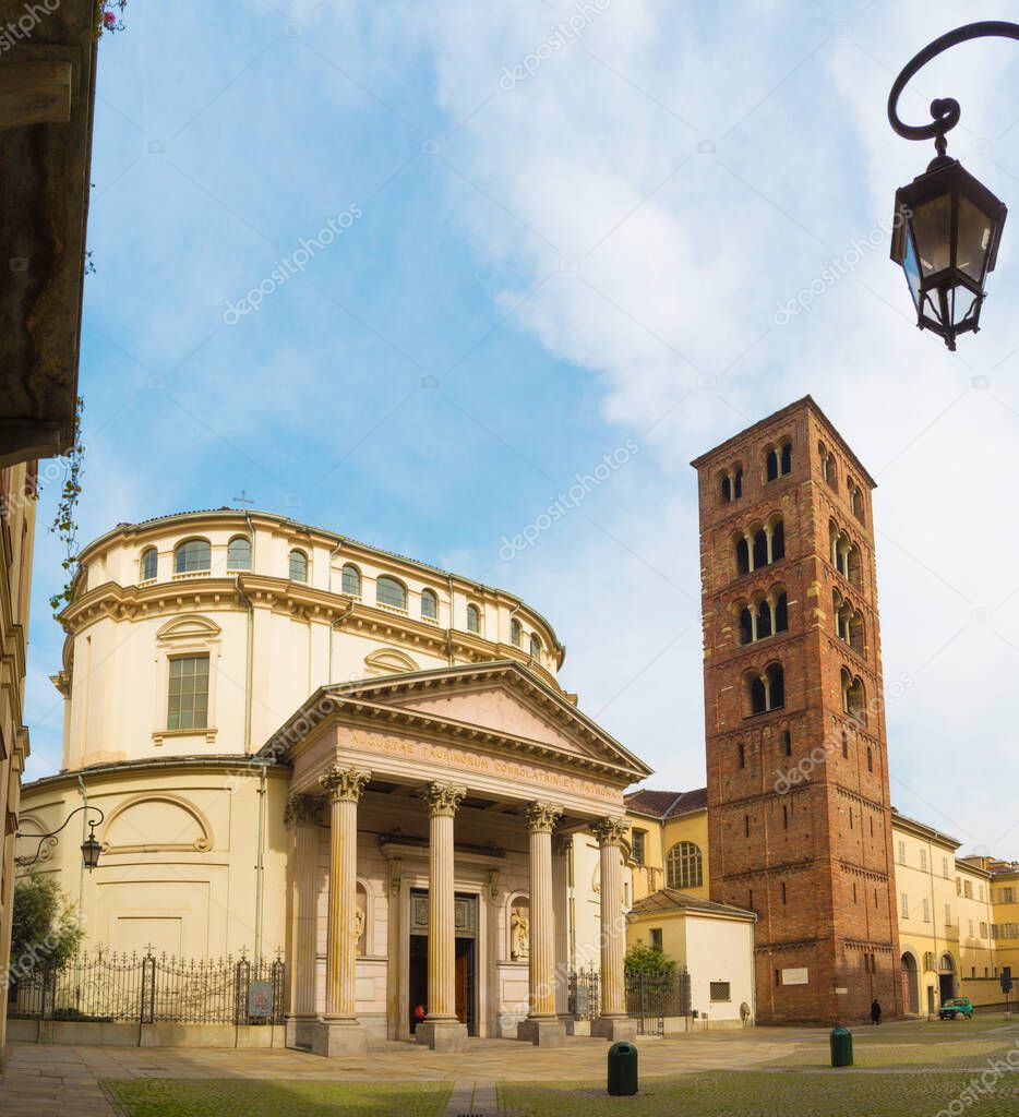 Turin - The baroque church Santuario della Consolata.