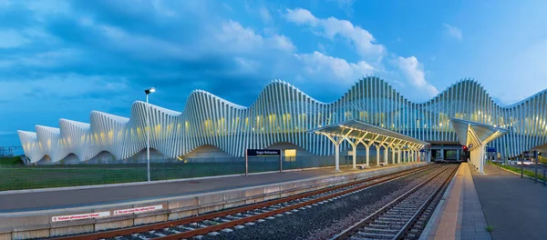 Reggio Emilia Italia Abril 2018 Panorama Reggio Emilia Estación Mediopadana — Foto de Stock