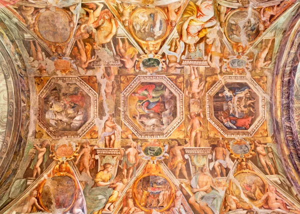 Parma Italia Aprile 2018 Affresco Sul Cieling Della Chiesa Chiesa — Foto Stock