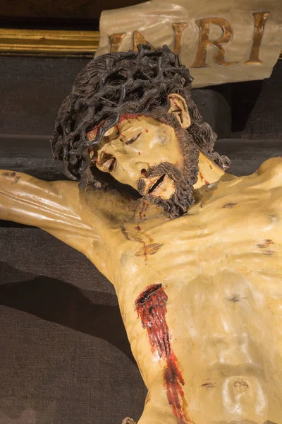 Зарагоза Испания Марта 2018 Года Картина Михаила Архангела Церкви Иглесия — стоковое фото