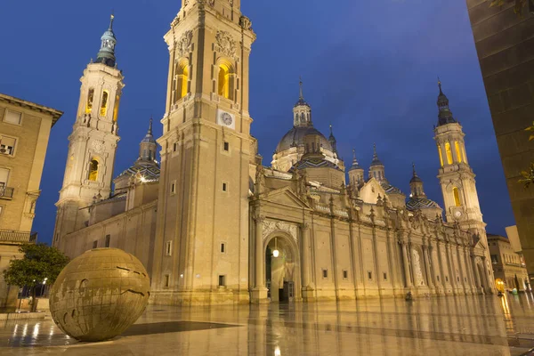 Zaragoza Španělsko Března 2018 Katedrála Bazilika Del Pilar — Stock fotografie