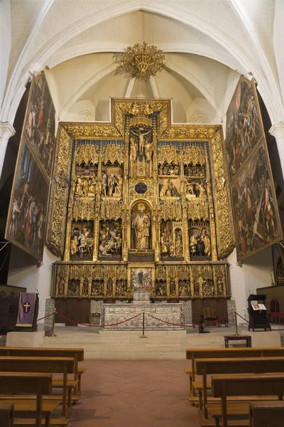 Zaragoza Spanien Mars 2018 Det Snidade Huvudaltaret Kyrkan Iglesia San — Stockfoto