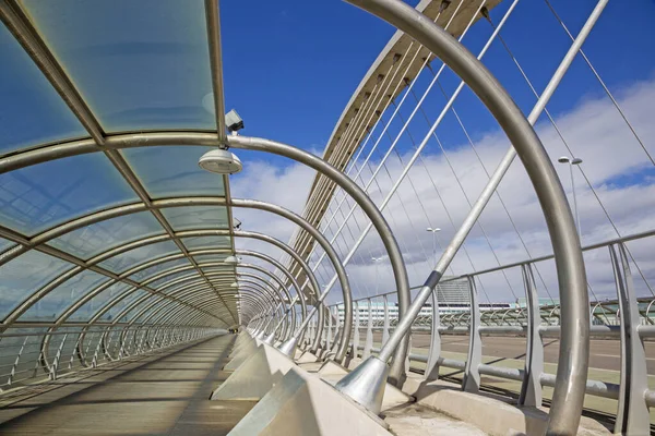 Zaragoza Third Millennium Bridge Puente Del Tercer Milenio — Stock Photo, Image