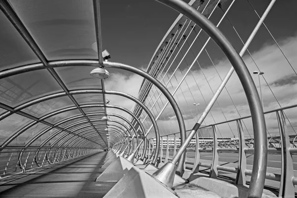 Zaragoza Third Millennium Bridge Puente Del Tercer Milenio — Stock Photo, Image