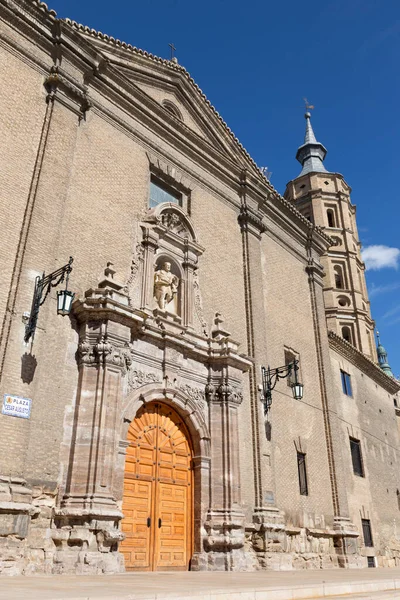 Zaragoza Barokní Portál Kostela Iglesia San Juan Los Panetes — Stock fotografie