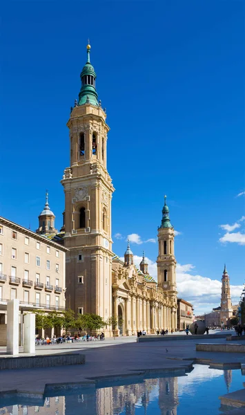 Zaragoza Espagne Mars 2018 Cathédrale Basilique Pilar — Photo