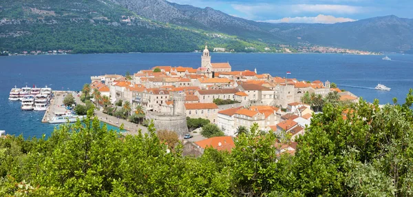 Croácia Cidade Velha Korcula — Fotografia de Stock