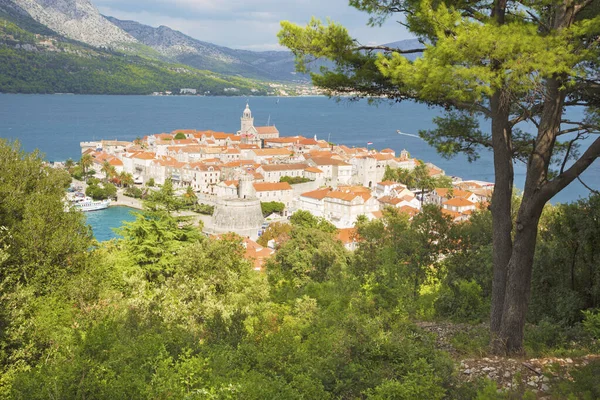 Croácia Cidade Velha Korcula — Fotografia de Stock