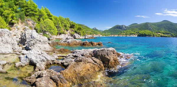 Croacia Costa Península Peliesac Cerca Zuliana — Foto de Stock