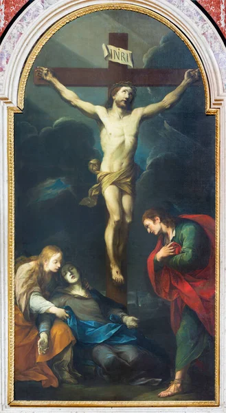 Mothe Italië April 2018 Het Schilderij Van Kruisiging Kerk Chiesa — Stockfoto