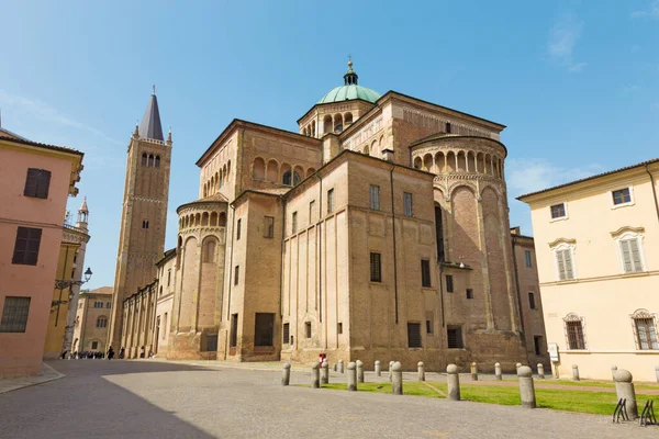 Parma Parte Oriental Cúpula Duomo Cattedrale Santa Maria Assunta — Fotografia de Stock