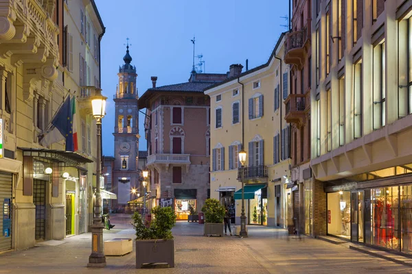 Parma Gatan Gamla Stan Skymningen — Stockfoto