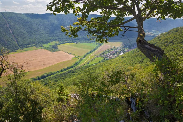 Eslovaquia Vista Desde Meseta Plesivecka Planina Parque Nacional Slovensky Kras —  Fotos de Stock